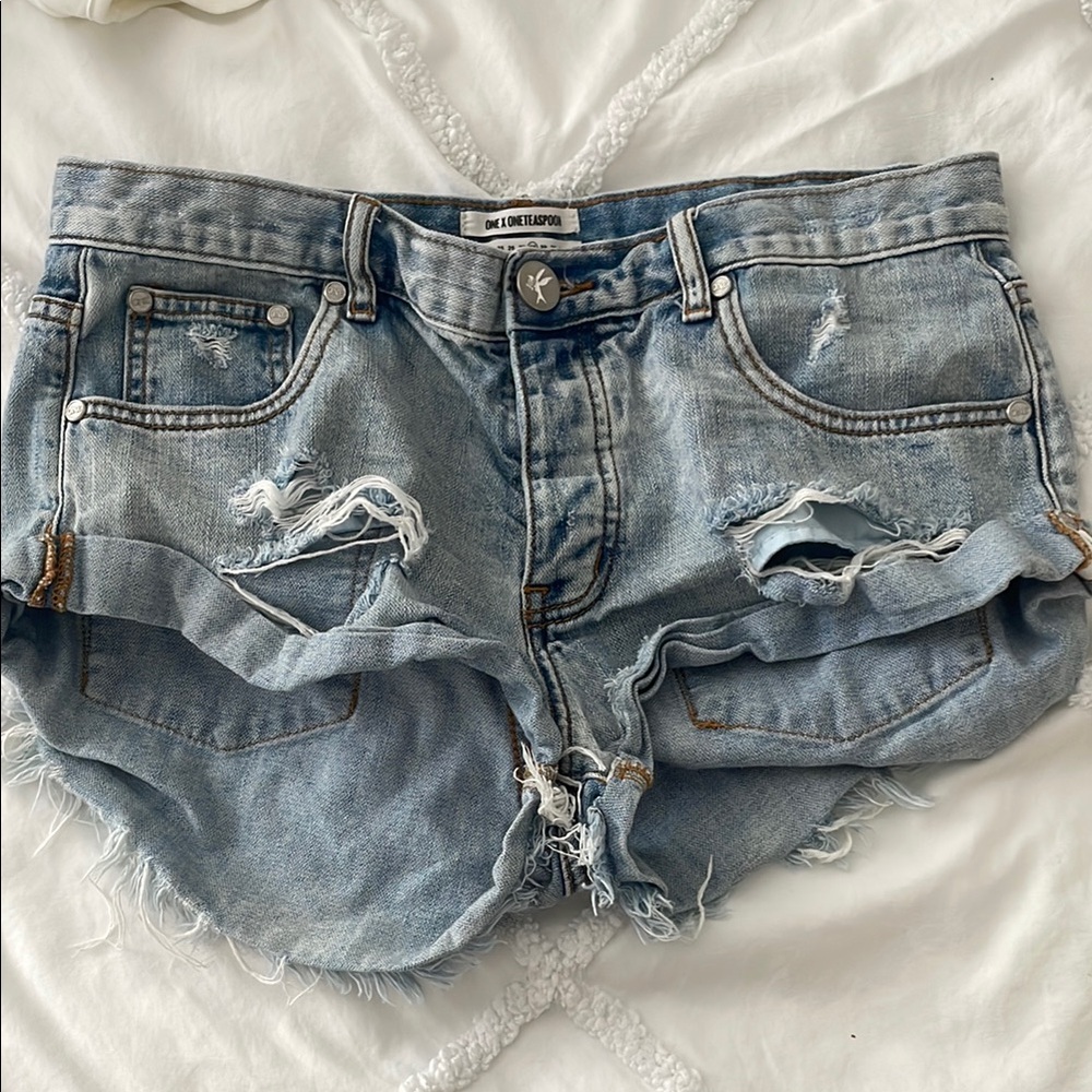 One Teaspoon denim shorts women